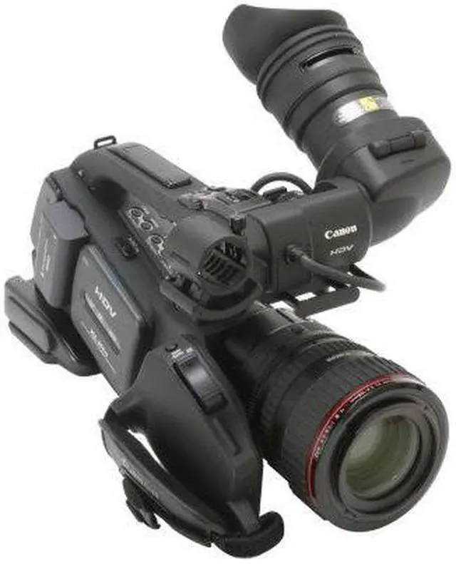 Alt view image 3 of 5 - Canon  XL H1A  Black 1/3" 3CCD High Definition Professional Camcorder w/ Canon 20x HD Video Zoom XL 5.4-108 mm L IS lll