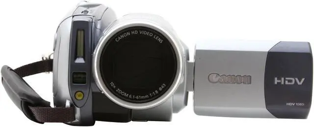 Alt view image 8 of 14 - Canon VIXIA HV20 Silver 1/2.7" CMOS 2.7"LCD 10X Optical Zoom High Definition MiniDV Tape Camcorder