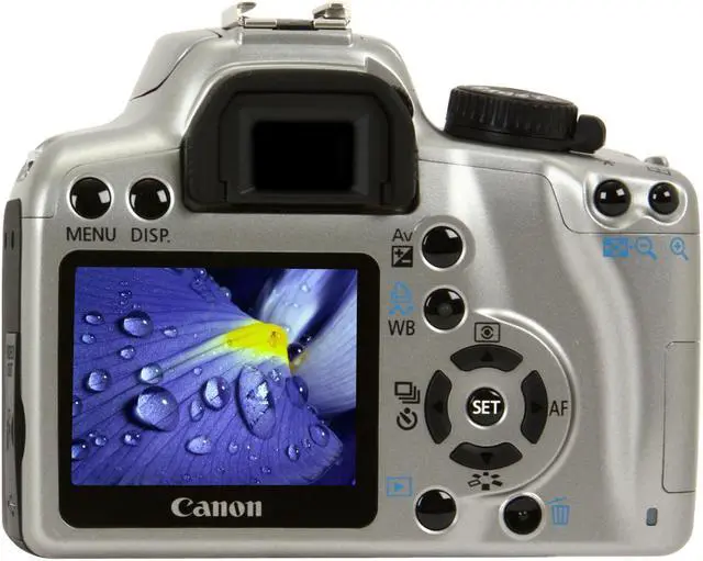 Alt view image 4 of 13 - Canon EOS Rebel XS Silver 10.1 MP Digital SLR Camera w/EF-S 18-55mm f/3.5-5.6 IS Lens