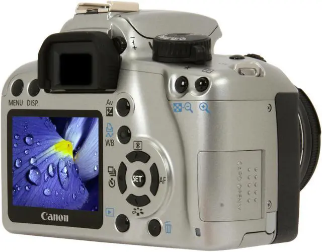 Alt view image 5 of 13 - Canon EOS Rebel XS Silver 10.1 MP Digital SLR Camera w/EF-S 18-55mm f/3.5-5.6 IS Lens