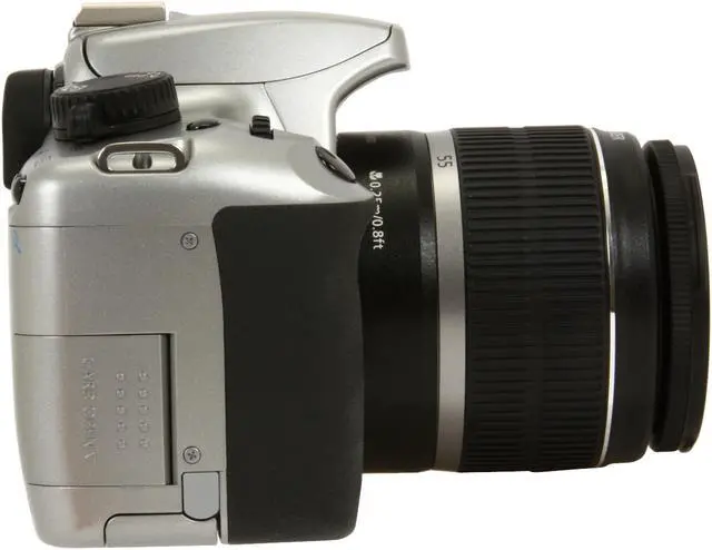 Alt view image 6 of 13 - Canon EOS Rebel XS Silver 10.1 MP Digital SLR Camera w/EF-S 18-55mm f/3.5-5.6 IS Lens