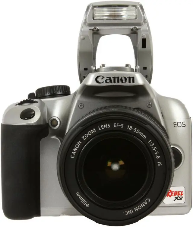 Alt view image 8 of 13 - Canon EOS Rebel XS Silver 10.1 MP Digital SLR Camera w/EF-S 18-55mm f/3.5-5.6 IS Lens