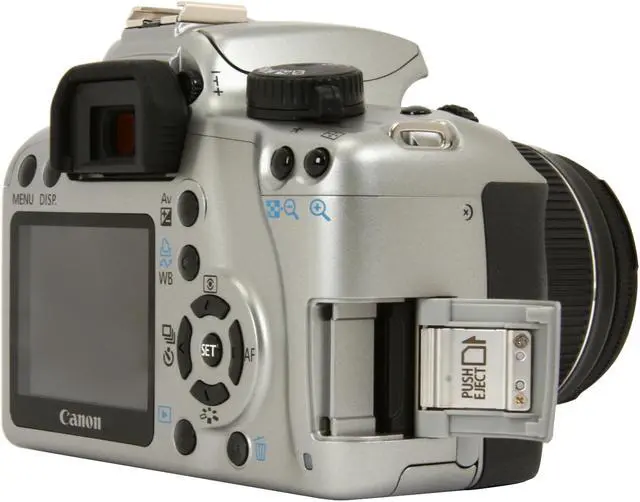 Alt view image 9 of 13 - Canon EOS Rebel XS Silver 10.1 MP Digital SLR Camera w/EF-S 18-55mm f/3.5-5.6 IS Lens