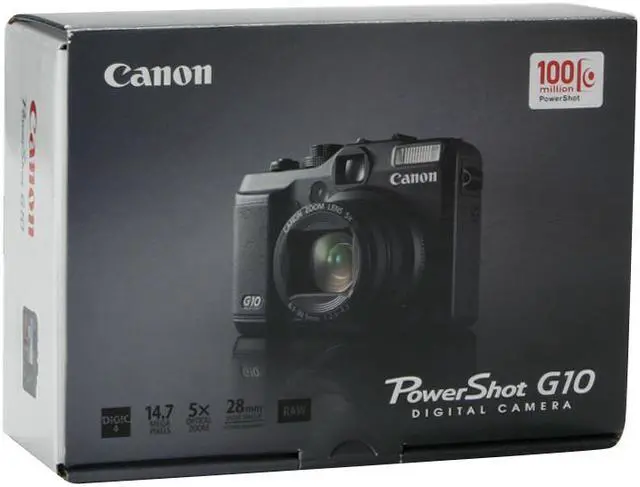 Alt view image 14 of 14 - Canon PowerShot G10 Black 14.7 MP 5X Optical Zoom 28mm Wide Angle Digital Camera