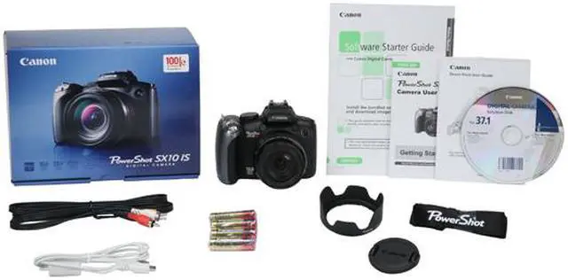 Alt view image 15 of 15 - Canon PowerShot SX10 IS Black 10 MP 20X Optical Zoom 28mm Wide Angle Digital Camera