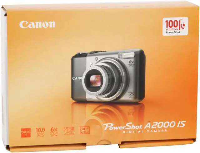 Alt view image 14 of 14 - Canon PowerShot A2000 IS 10.0 MP 6X Optical Zoom Digital Camera