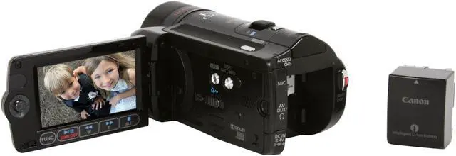 Alt view image 11 of 15 - Canon VIXIA HF11 Black 1/3.2" CMOS Sensor 2.7" 211K LCD 12X Optical Zoom Dual Flash Memory HD Digital Camcorder