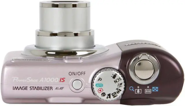 Alt view image 9 of 14 - Canon PowerShot A1000 IS Purple 10.0 MP 4X Optical Zoom Digital Camera