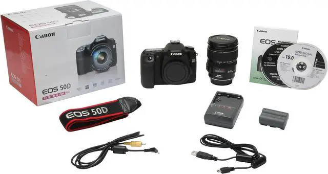 Alt view image 13 of 13 - Canon EOS 50D Black 15.1 MP Digital SLR Camera w/ EF 28-135mm f/3.5-5.6 IS USM Lens