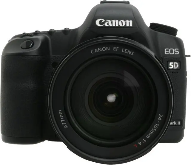 Alt view image 8 of 12 - Canon EOS 5D Mark II Black 21.1 MP Digital SLR Camera w/EF 24-105mm f/4L IS USM Lens