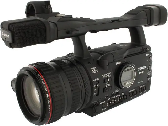 Main image of Canon  XH A1S  Black 1/3" 3CCD  2.8" 207K Professional HDV Camcorder w/ Canon 20x HD Lens with Professional L Series Fluorite