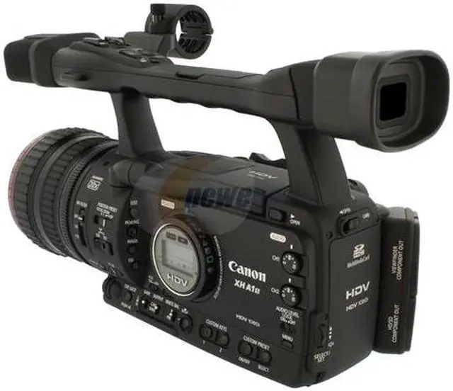 Alt view image 3 of 15 - Canon  XH A1S  Black 1/3" 3CCD  2.8" 207K Professional HDV Camcorder w/ Canon 20x HD Lens with Professional L Series Fluorite