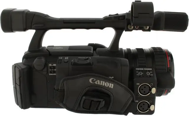 Alt view image 6 of 15 - Canon  XH A1S  Black 1/3" 3CCD  2.8" 207K Professional HDV Camcorder w/ Canon 20x HD Lens with Professional L Series Fluorite