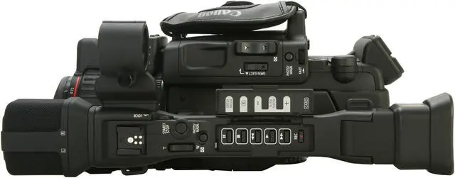Alt view image 10 of 15 - Canon  XH A1S  Black 1/3" 3CCD  2.8" 207K Professional HDV Camcorder w/ Canon 20x HD Lens with Professional L Series Fluorite