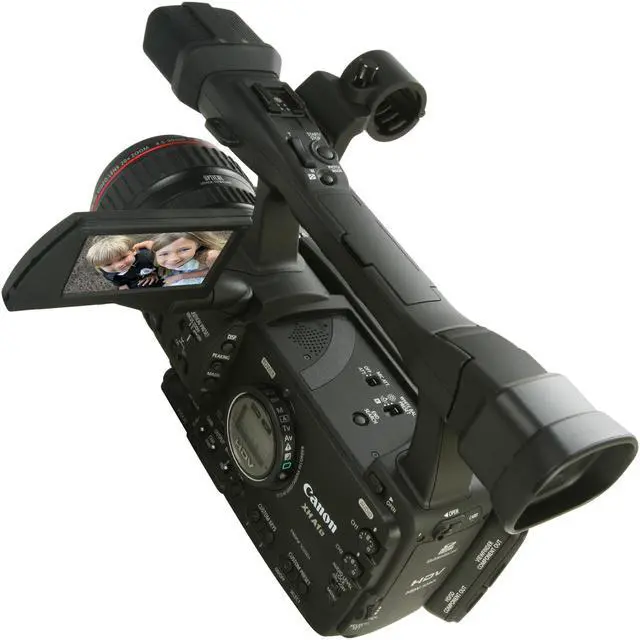 Alt view image 11 of 15 - Canon  XH A1S  Black 1/3" 3CCD  2.8" 207K Professional HDV Camcorder w/ Canon 20x HD Lens with Professional L Series Fluorite