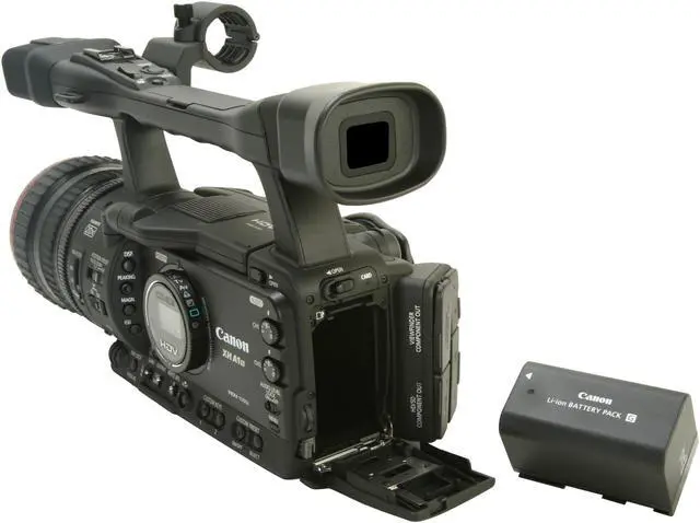 Alt view image 13 of 15 - Canon  XH A1S  Black 1/3" 3CCD  2.8" 207K Professional HDV Camcorder w/ Canon 20x HD Lens with Professional L Series Fluorite