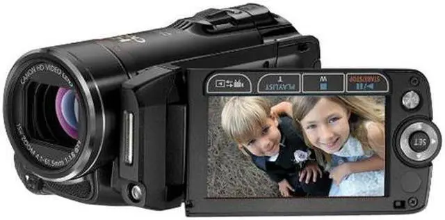 Alt view image 2 of 5 - Canon VIXIA HF20 Black 1/4" CMOS 3.31 MP 2.7" 211K 15X Optical Zoom Full HD Dual Flash Memory Camcorder