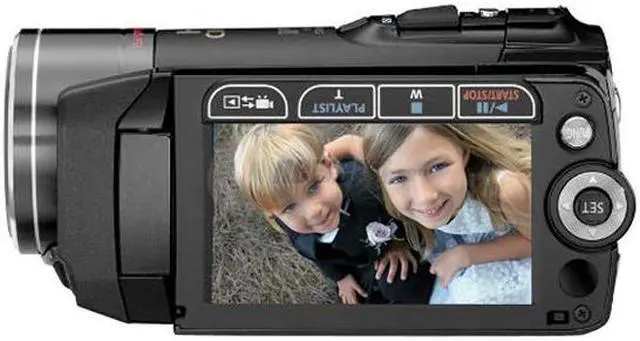 Alt view image 4 of 5 - Canon VIXIA HF20 Black 1/4" CMOS 3.31 MP 2.7" 211K 15X Optical Zoom Full HD Dual Flash Memory Camcorder