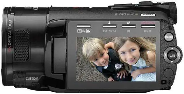 Alt view image 5 of 6 - Canon VIXIA HF S10 Black 1/2.6" CMOS 8.02MP 2.7" 211K 10X Optical Zoom Full HD Dual Flash Memory Camcorder