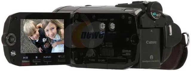 Alt view image 3 of 14 - Canon VIXIA HF S100 Black 1/2.6" CMOS 8.59MP 2.7" 211K 10X Optical Zoom Full HD Flash Memory Camcorder