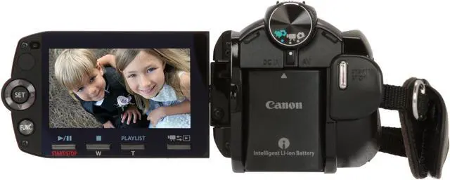 Alt view image 4 of 14 - Canon VIXIA HF S100 Black 1/2.6" CMOS 8.59MP 2.7" 211K 10X Optical Zoom Full HD Flash Memory Camcorder