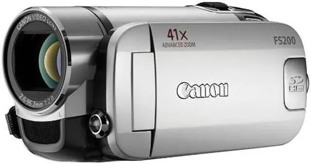 Main image of Canon FS200 Misty Silver 1/6" CCD 2.7" 123K 37X Optical Zoom Flash Memory Camcorder