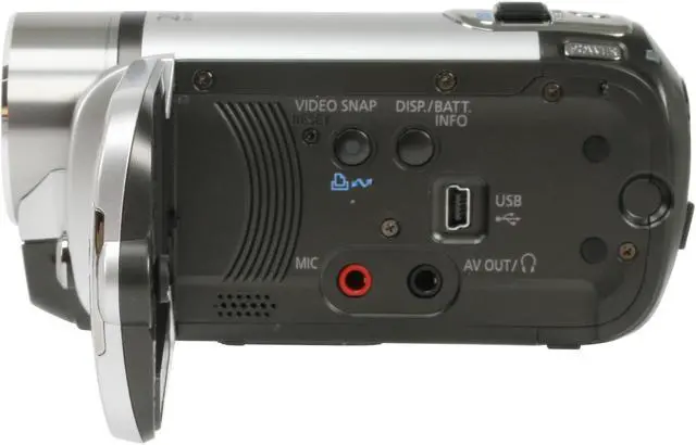 Alt view image 8 of 19 - Canon FS200 Misty Silver 1/6" CCD 2.7" 123K 37X Optical Zoom Flash Memory Camcorder