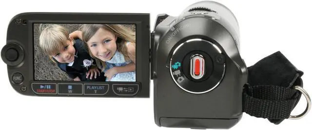 Alt view image 10 of 19 - Canon FS200 Misty Silver 1/6" CCD 2.7" 123K 37X Optical Zoom Flash Memory Camcorder