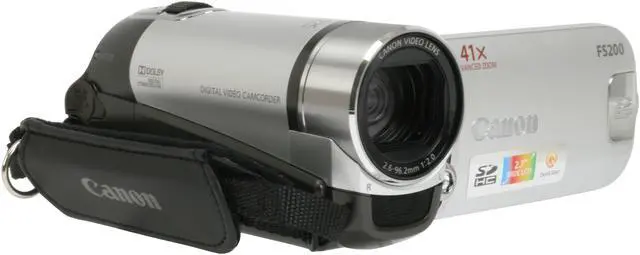 Alt view image 13 of 19 - Canon FS200 Misty Silver 1/6" CCD 2.7" 123K 37X Optical Zoom Flash Memory Camcorder
