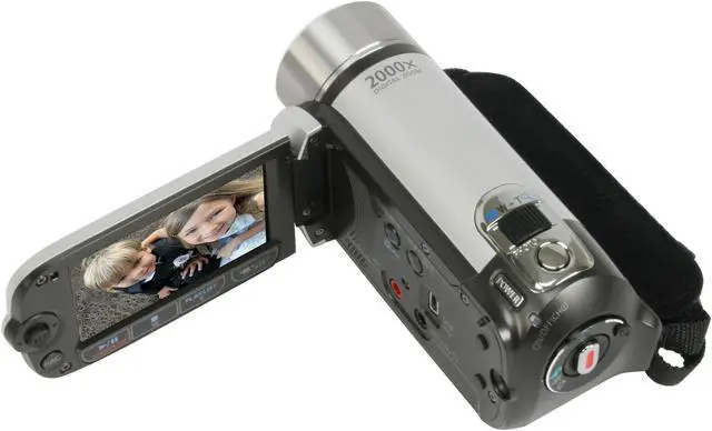 Alt view image 16 of 19 - Canon FS200 Misty Silver 1/6" CCD 2.7" 123K 37X Optical Zoom Flash Memory Camcorder