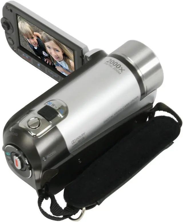 Alt view image 17 of 19 - Canon FS200 Misty Silver 1/6" CCD 2.7" 123K 37X Optical Zoom Flash Memory Camcorder
