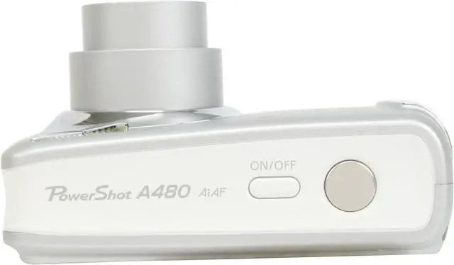Alt view image 9 of 12 - Canon PowerShot A480 Silver 10.0 MP 3.3X Optical Zoom Digital Camera