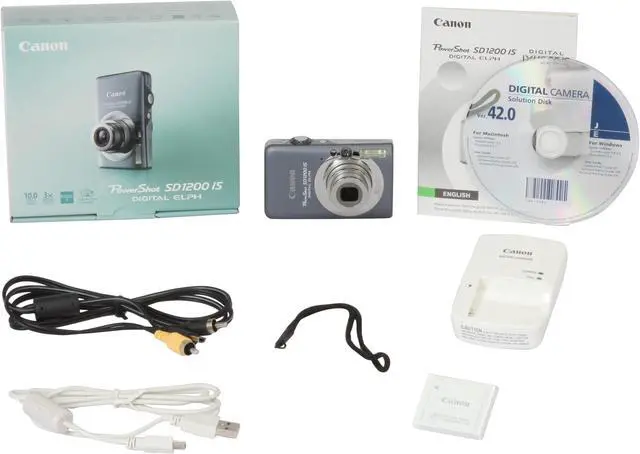Alt view image 11 of 11 - Canon PowerShot SD1200 IS Dark Gray 10.0 MP 3X Optical Zoom Digital Camera