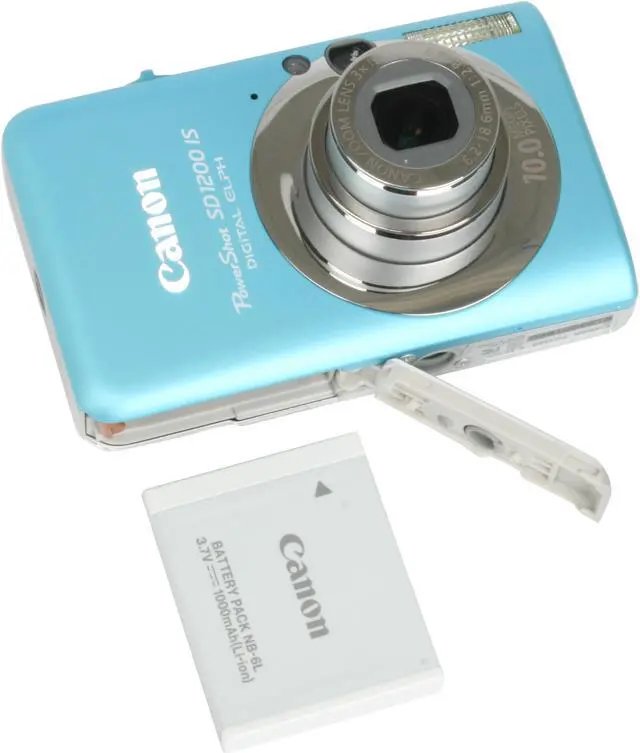 Alt view image 11 of 12 - Canon PowerShot SD1200 IS Blue 10.0 MP 3X Optical Zoom Digital Camera