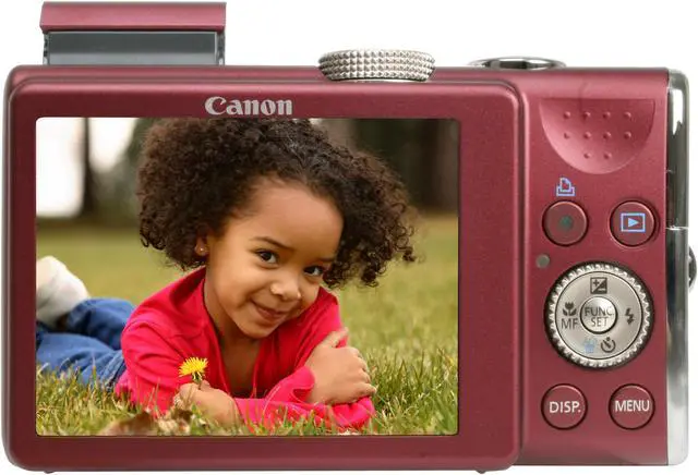 Alt view image 4 of 12 - Canon PowerShot SX200 IS Red 12.1 MP 12X Optical Zoom 28mm Wide Angle Digital Camera
