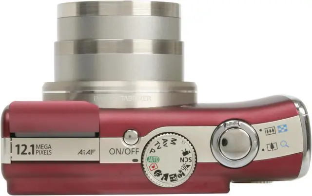 Alt view image 9 of 12 - Canon PowerShot SX200 IS Red 12.1 MP 12X Optical Zoom 28mm Wide Angle Digital Camera