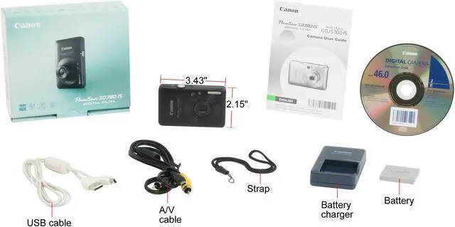 Alt view image 12 of 12 - Canon PowerShot SD780 IS Black 12.1 MP 3X Optical Zoom Digital Camera