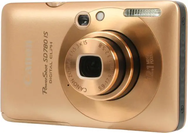 Canon PowerShot SD780 IS Gold 12.1 MP Digital Camera - Newegg.com