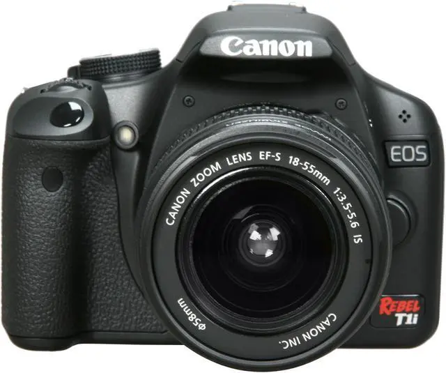 Alt view image 2 of 10 - Canon EOS Rebel T1i Black 15.1 MP Digital SLR Camera w/ EF-S 18-55mm f/3.5-5.6 IS Lens