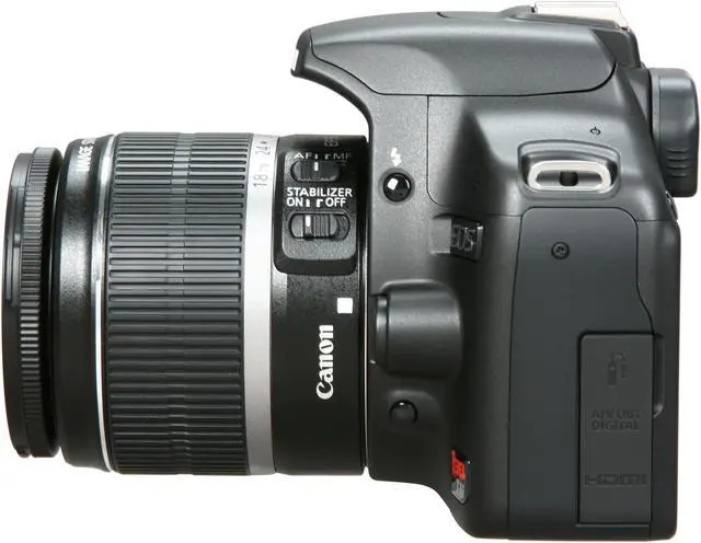 Alt view image 3 of 10 - Canon EOS Rebel T1i Black 15.1 MP Digital SLR Camera w/ EF-S 18-55mm f/3.5-5.6 IS Lens