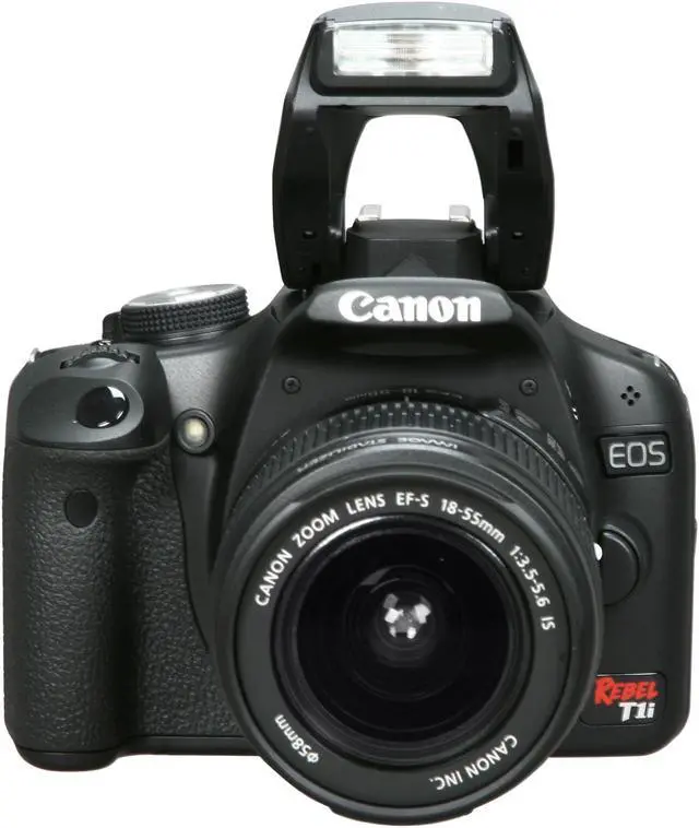 Alt view image 6 of 10 - Canon EOS Rebel T1i Black 15.1 MP Digital SLR Camera w/ EF-S 18-55mm f/3.5-5.6 IS Lens