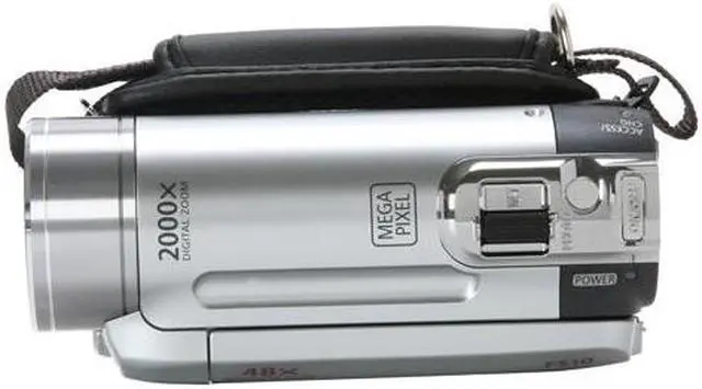 Alt view image 8 of 10 - Canon FS10 Silver 1/6" CCD 2.7" 123K 37X Optical Zoom Internal 8GB Dual Flash Memory Camcorder