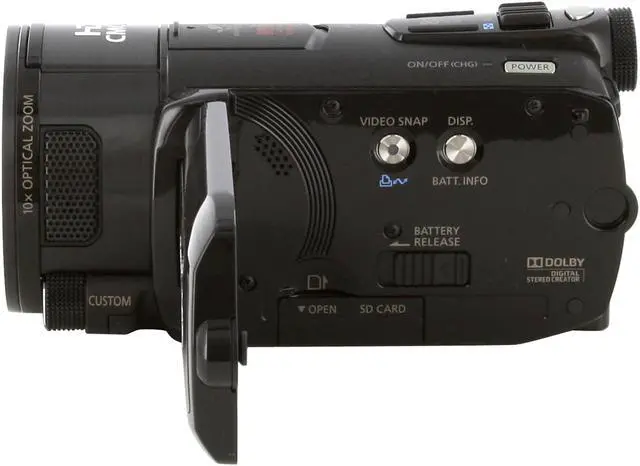 Alt view image 2 of 13 - Canon VIXIA HF S11 Black 1/2.6" CMOS 2.7" 211K LCD 10X Optical Zoom 64GB Internal Flash Drive Full HD Dual Flash Memory Camcorder