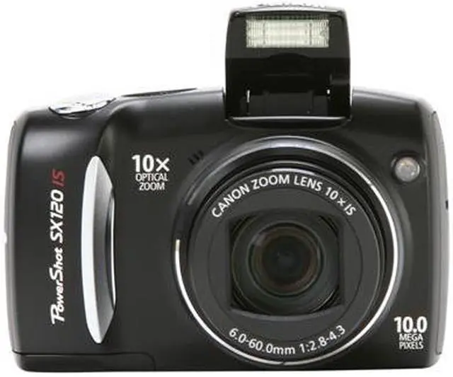Alt view image 6 of 9 - Canon PowerShot SX120 IS Black 10.0 MP 10X Optical Zoom Digital Camera