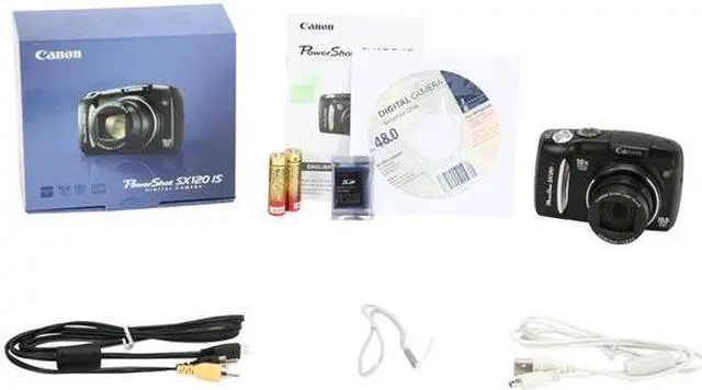 Alt view image 9 of 9 - Canon PowerShot SX120 IS Black 10.0 MP 10X Optical Zoom Digital Camera