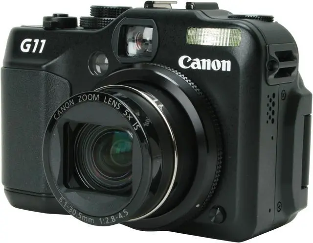 Main image of Canon PowerShot G11 Black 10.0 MP 5X Optical Zoom 28mm Wide Angle Digital Camera