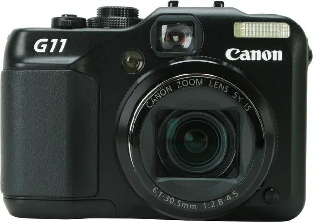 Alt view image 2 of 9 - Canon PowerShot G11 Black 10.0 MP 5X Optical Zoom 28mm Wide Angle Digital Camera