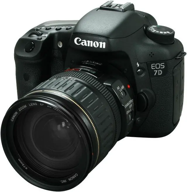 Main image of Canon EOS 7D 3814B010 Black 18.0 MP Digital SLR Camera w/ EF 28-135mm f/3.5-5.6 IS Lens