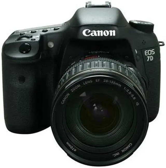 Alt view image 2 of 11 - Canon EOS 7D 3814B010 Black 18.0 MP Digital SLR Camera w/ EF 28-135mm f/3.5-5.6 IS Lens