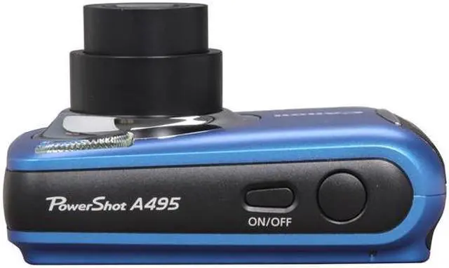 Alt view image 6 of 8 - Canon PowerShot A495 Blue 10.0 MP 3.3X Optical Zoom Digital Camera